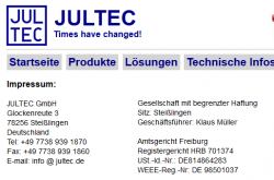 Jultec-Impressum