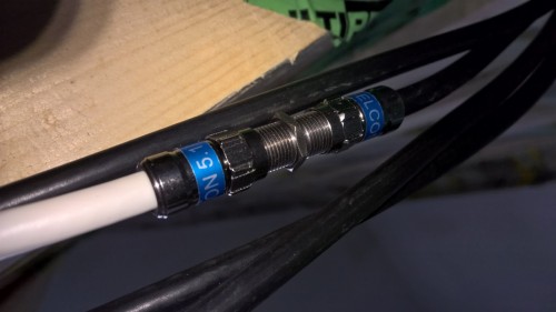 Verlängerung Koaxkabel Satanlage F-Verbinder Cabelcon Self-Install Stecker