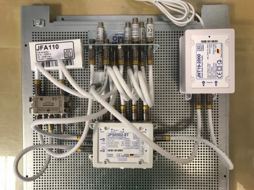 Jultec JPS0502-8T JFA110 Unicable-Satanlage EN50494 Potentialausgleich Voraufbau 1