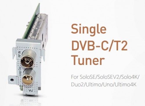 VU+ Single C/T2 Tuner<br />(kan kein h.265 Codes !!!!)