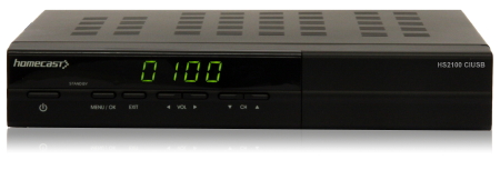 Der HDTV-Receiver HS2100 CIUSB von Homecast<br />Bild: Homecast