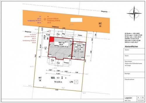 Haus-Grundriss-Satanlage