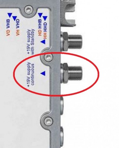 Strom Eingaenge Jultec JPS (Standby / continuous)