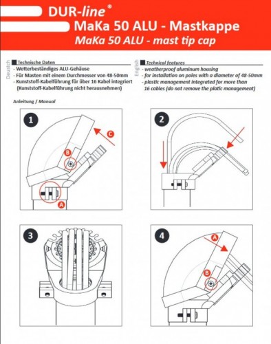 Dur-Line MaKa 50 Alu - Anleitung Seite 1