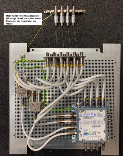 Jultec JRS0504-4M Lochblechpaltte Potentialausgleich DEMO-Aufbau