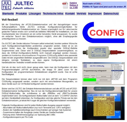 Jultec_a2css2-Technologie-Screenshot-Jultec-Homepage-Startseite<br />Quelle: www.jultec.de vom 1.10.2020