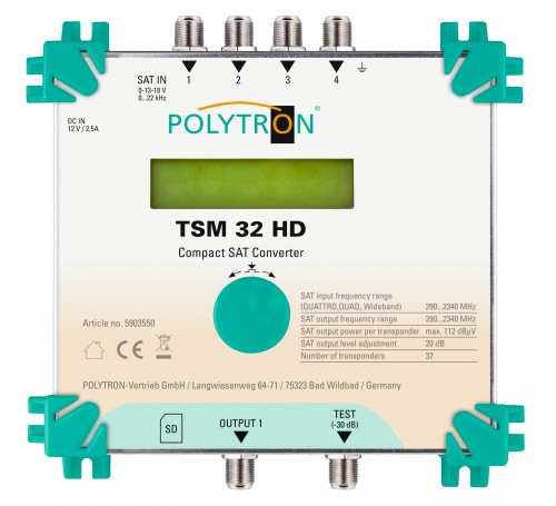 Polytron TSM 32 HD_Einkabellösung_DVB-S_S2_Compact-Sat-Converter