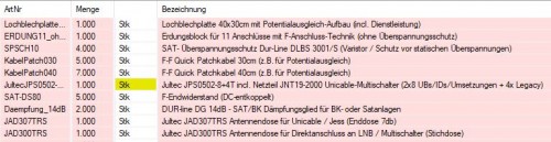 Bestellung User Thilo