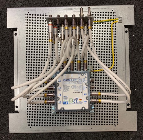 Jultec JRS0502-4+4T Lochblech-Vormontage-Potentialausgleich-Daempfungsglied-Ueberspannungsschutz