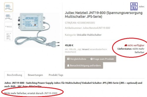 Jultec JNT19-800_Netzteil_Screenshot