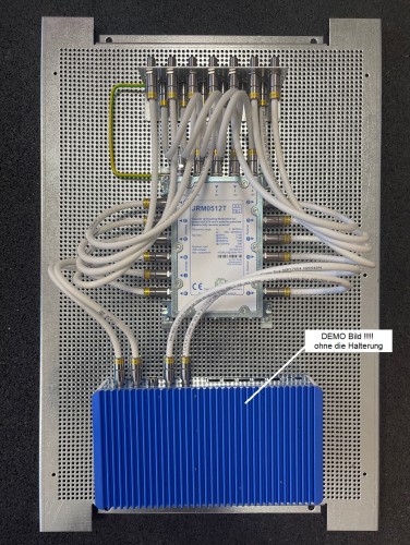 JultecJ RS0512T mit Digital-Devices NET SL M4 CI Netzwerkserver_Schaltschrank_Vormontage_Potentialausgleich<br />(DEMO-Bild !! Lieferung erfolgt jetzt ohne)