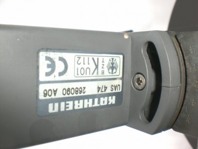 Typenschild auf SAT-Antenne