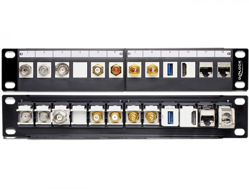 Delock 10″ Keystone Patchpanel 12 Port.jpg