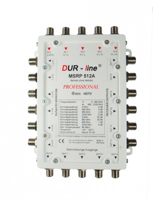 Multischalter-Kaskade 5/12 DUR-LINE MSRP 512A (receiver powered)