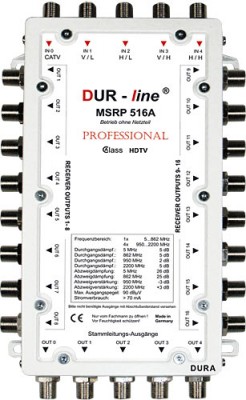 Multischalter-Kaskade 5/16 DUR-LINE MSRP 516A (receiver powered)