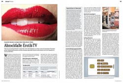 Dolly-Buster TV Seite aus der Zeitschrift im Überblick