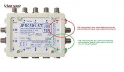Jultec JPS Netzteil Anschlüsse (dauerhaft und kontinuierlich/dauerhaft)