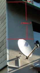 Abstand Dachkantel zu Antennenoberkante
