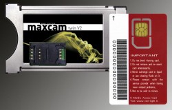 Maxcam Twin V2 Modul incl. Abokarte für Hustler HD + Redlight HD (auf Astra 19 Grad Ost)