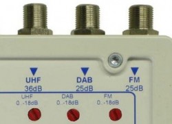 Die drei Eingänge mit Pegelregler des Jultec JMA111-3/3N