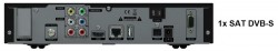 igaBlue HD 800 UE Plus Linux Twin HDTV Sat- / Hybrid Receiver DVB-S2 + DVB-C/T 1x DVB-S Tuner