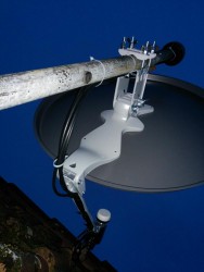 Dur-Line 75 Select Satantenne + Quattro-LNB montiert Dach