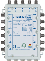 Multischalter 5/12 Jultec JRM0512T (voll receivergespeist) für 1 Satelliten (2. Produktgeneration)