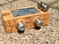 F-Stecker Verbinder Weiche DiSEqC verrostet Koaxkabel Stahl CCS 1