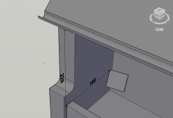 Einfaches 3D-Modell für die Außenmontage im Schutzbereich