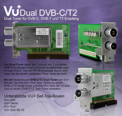 VU+ DVB-C/T/T2 Hybrid Twin/Dual Tuner