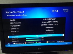 Satreceiver_Kanalsuchlauf_Antennenmenu_Einstellungen