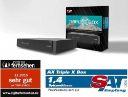 AX-Technologies Triplexbox mit Test Logos