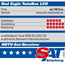 Red Eagle TwinBox LCD Testbericht Sat-Empfang
