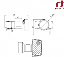 Inverto_SP-IDLU-24UL40-UNMOO-OPP_Unicable2_JESS-LNB_Abmessungen