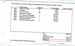 Satanlage_Rechnung_Stueckliste