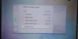 Receiver Antennenmenu Einstellungen 1